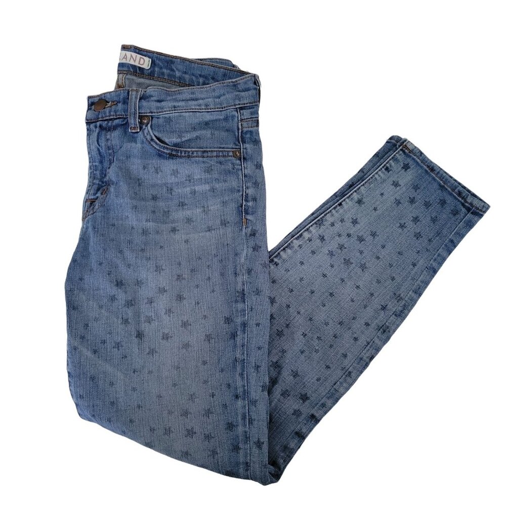 J Brand Vin Star Jeans Womens Size 27 Skinny Mid Rise All Over Stars Denim